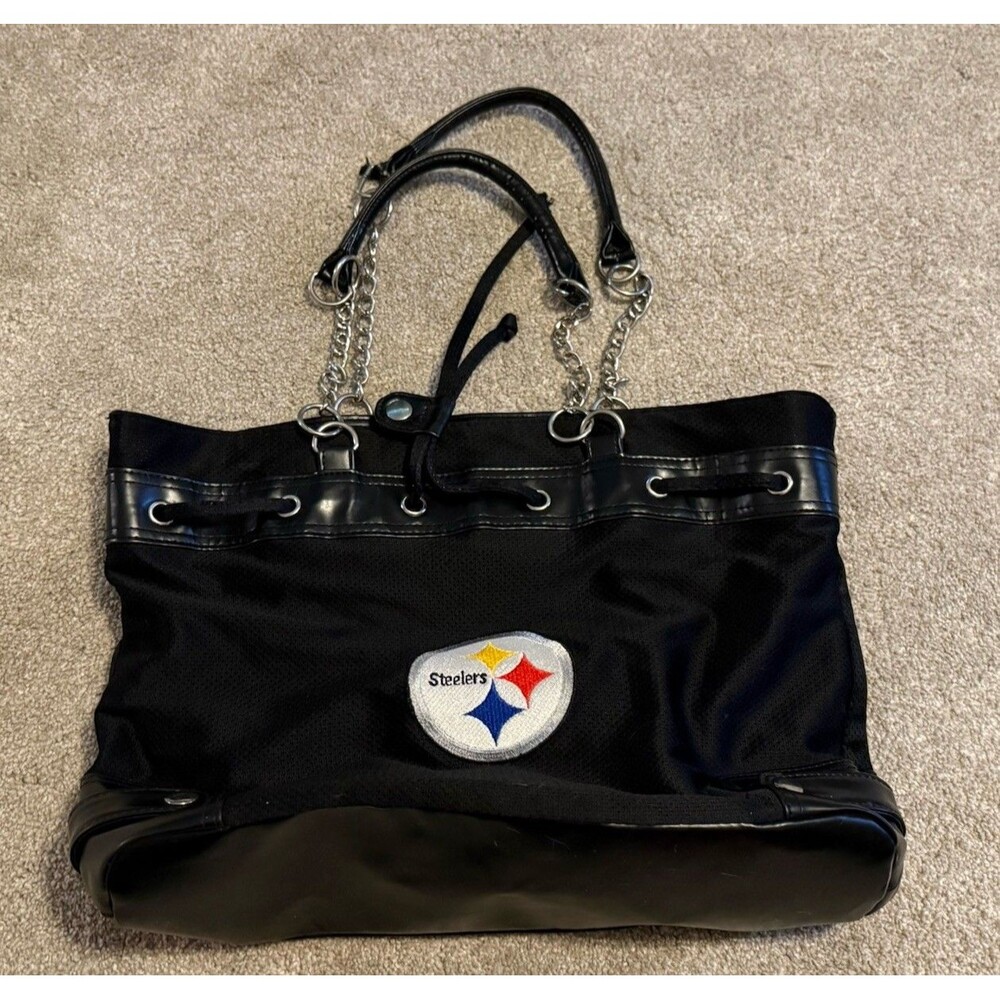 Pittsburgh Steelers Purse MVF Brand Chain Strap Shoulder Bag